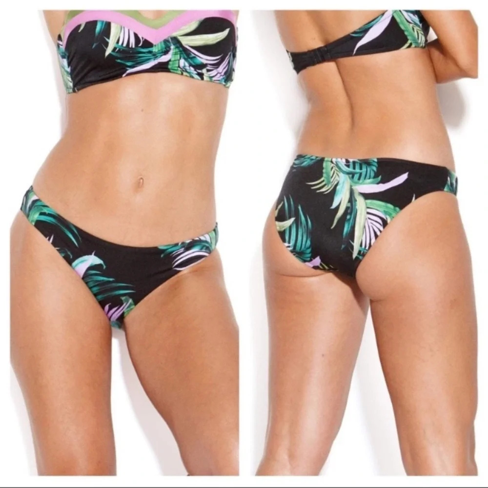 New! Seafolly las palmas tropical leaf pattern hipster bottoms 21691